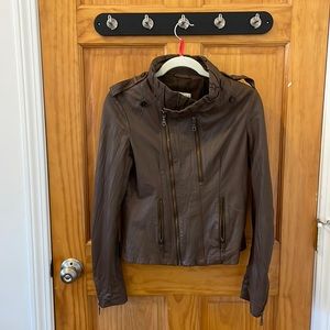 Baguda Brown Leather Jacket